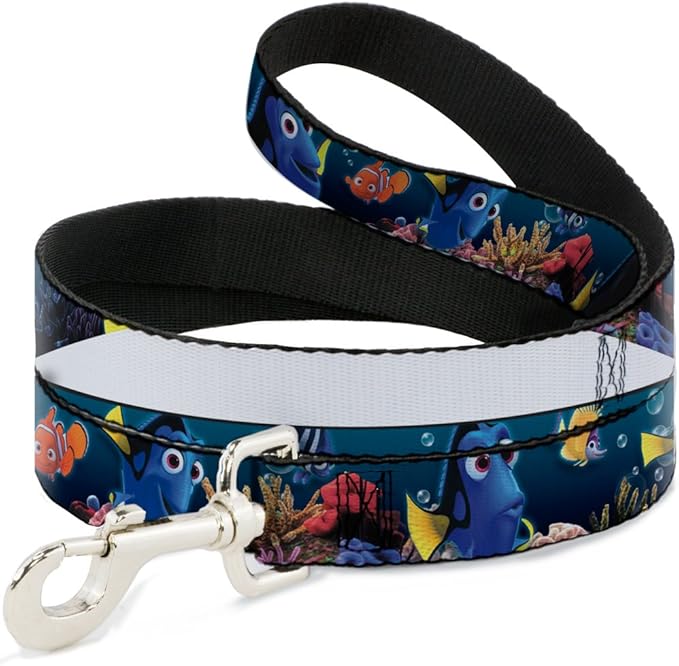 Dog Leash Dory Poses Friends Under The Sea 4 Feet Long 0.5 Inch Wide