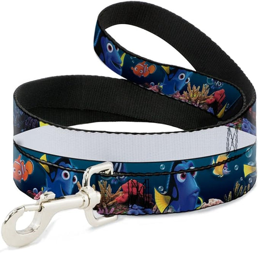 Dog Leash Dory Poses Friends Under The Sea 4 Feet Long 0.5 Inch Wide