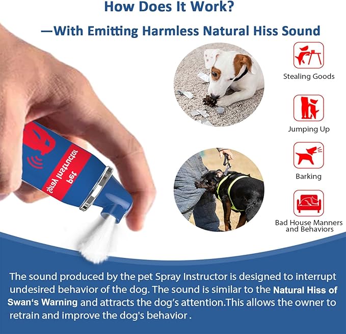 Gutes Leben Dog Instructor Spray, 70ml Spray Corrector Dog Trainer, Safe Humane & Effective Stop Barking, Jumping Up, Food Stealing, Dog Fights & Attacks, Help Stop Unnecessary Dog Behaviour (4 Pack)