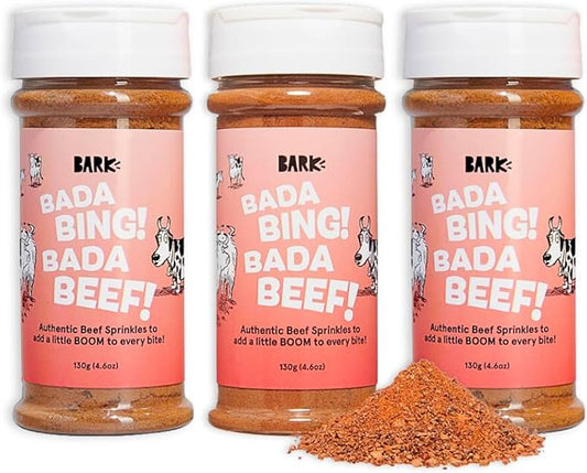 Barkbox – Bada Bing Bada Beef, 3 pack – Dry Dog Food Topper with High Protein, Limited Ingredient – Meal Enhancer for Large & Small Breeds – 4.6 Oz