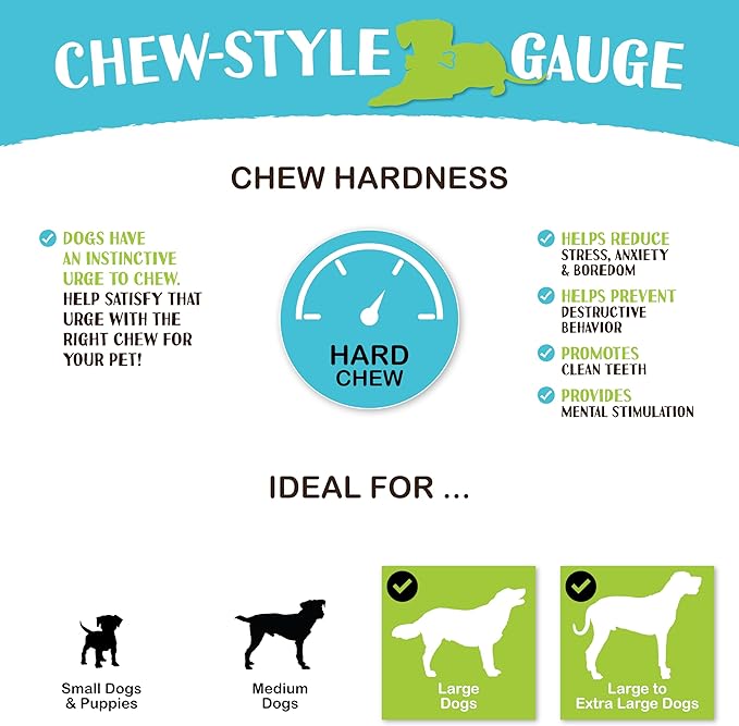 Raw Paws Compressed Rawhide Dog Chew Variety Pack, 10 Pack - 10" Compressed Rawhide Sticks & 10" Bones - Large Dog Bones for Aggressive Chewers - Pressed Rawhide Dog Bones Value Pack - Large Dog Chews