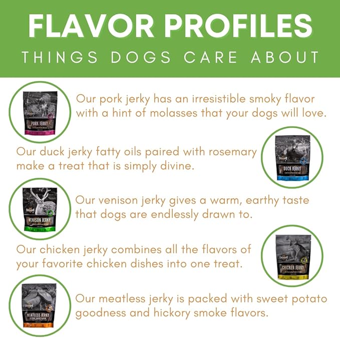 Duck Jerky Dog Treats for Dogs | Rawhide-Free, Made in USA | Healthy, Long-Lasting & Great Tasting Treat | No Artificial Colors, Satisfies Dog's Urge to Chew, 5 oz