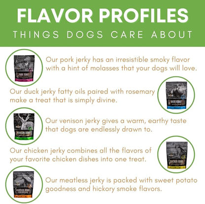 Duck Jerky Dog Treats for Dogs | Rawhide-Free, Made in USA | Healthy, Long-Lasting & Great Tasting Treat | No Artificial Colors, Satisfies Dog's Urge to Chew, 5 oz