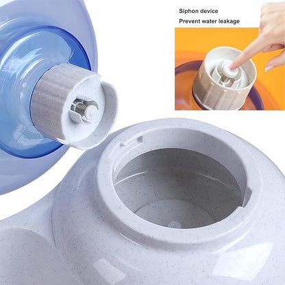 Pet Water Dispenser Station - 3 Gallon/11L Replenish Pet Waterer for Large Dog Cat Animal Automatic Gravity Water Drinking Fountain Bottle Bowl Dish Stand
