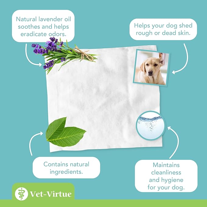 Fragrance Free Ear Wipes for Dogs (2-Pack)