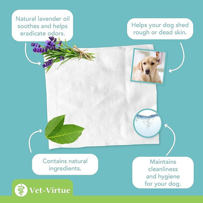 Fragrance Free Ear Wipes for Dogs (2-Pack)