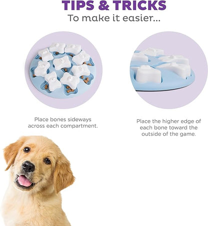 Outward Hound Nina Ottosson Puppy Smart Dog Puzzle Interactive Treat Puzzle Dog Enrichment Dog Toy for Puppies, Level 1 Beginner, Blue
