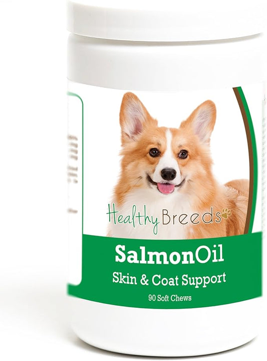 Healthy Breeds Pembroke Welsh Corgi Salmon Oil Soft Chews 90 Count