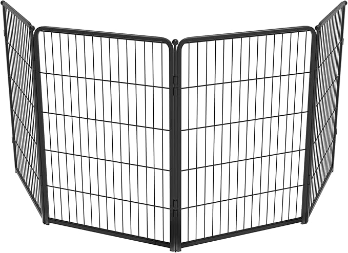 FXW Homeplus Dog Playpen Designed for Indoor Use, 40" Height for Large Dogs, Black│Patented