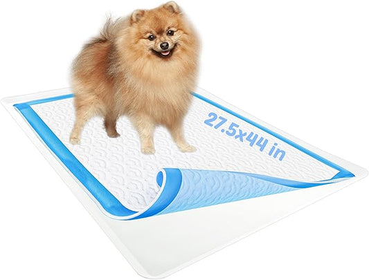 Skywin Dog Pad Holder Tray for 27.5 x 44 Inches Training Pads (White) - Easy to Clean and Store Perfect for Dog Potty Tray – Silicon Wee Wee Pad Holder, No Spill Pee Pad Holder for Dogs