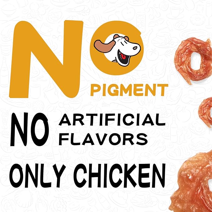 Chicken Jerky Dog Treats, Natural Dog Chicken Jerky Treats w/Taurine, Dog Training Treats, 12.5oz