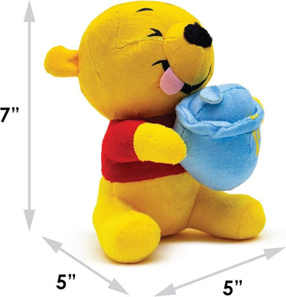 Buckle-Down Disney Dog Toy, Winnie The Pooh Winking Hunny Pot Sitting Pose Pet Toy, Plush