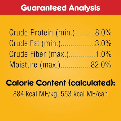 PEDIGREE CHOICE CUTS IN GRAVY Adult Canned Soft Wet Dog Food with Beef, 22 oz. Cans (Pack of 12)