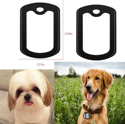12pcs Dog Tag Silicone Silencer, Black Military Dog Tags Silencers for Authentic Military Id Tags Rubbers to Reduce Noise and Protect Tag, 52 x 31 mm/ 2.04 x 1.22 Inches.