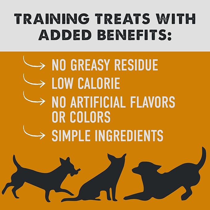 Cloud Star Tricky Trainers Soft & Chewy Dog Training Treats 14 oz Pouch, Cheddar Flavor, Low Calorie Behavior Aid with 360 treats