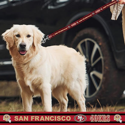 NFL PET Leash San Francisco 49ers Dog Leash, Small Football Team Leash for Dogs & Cats. A Shiny & Colorful Cat Leash & Dog Leash Licensed by The NFL