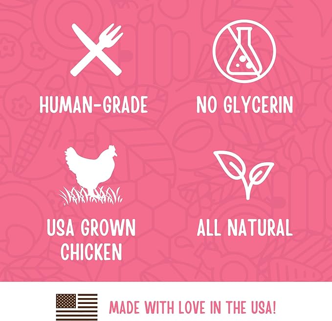Full Moon Chicken Strips Healthy All Natural Dog Treats Human Grade Made in USA Grain Free, 1.5 Pound (Pack of 1)