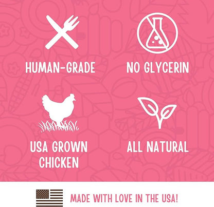 Full Moon Chicken Strips Healthy All Natural Dog Treats Human Grade Made in USA Grain Free, 1.5 Pound (Pack of 1)