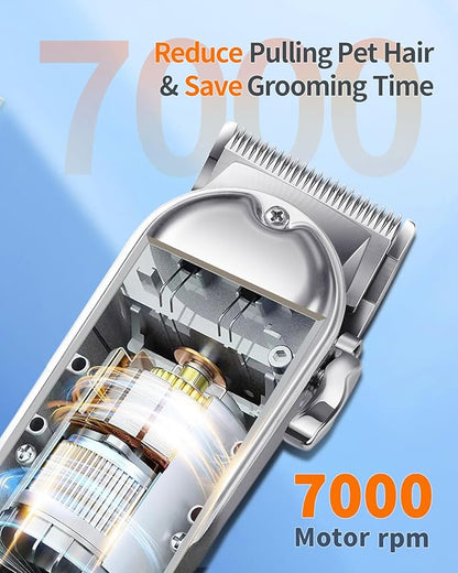 Dog Clippers for hair Grooming: Dog Grooming Clippers Kit for Thick Heavy Coats - Cordless Pet Hair Shaver - Professional Low Noise Electric trimmer