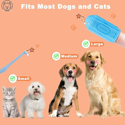 Dog Toothbrush Finger Toothbrush Cat Toothbrush 6Pack Dog Tooth Brushing Kit Dog Finger Toothbrush for Dog Teeth Cleaning&Dog Dental Care Dog Tooth Brush Puppy Tooth Brushing Kit