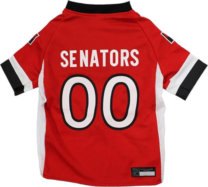 NHL Ottowa Senators Jersey for Dogs & Cats, X-Small. - Let Your Pet be a Real NHL Fan!