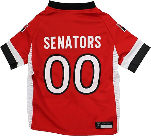 NHL Ottowa Senators Jersey for Dogs & Cats, Medium. - Let Your Pet be a Real NHL Fan!