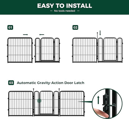 FXW Rollick Dog Playpen for Yard, RV Camping│Patented, 24 inch 6 Panels
