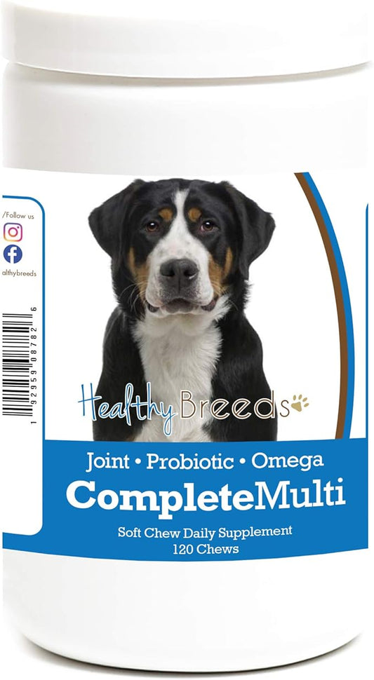 Healthy Breeds Greater Swiss Mountain Dog All in One Multivitamin Soft Chew 120 Count