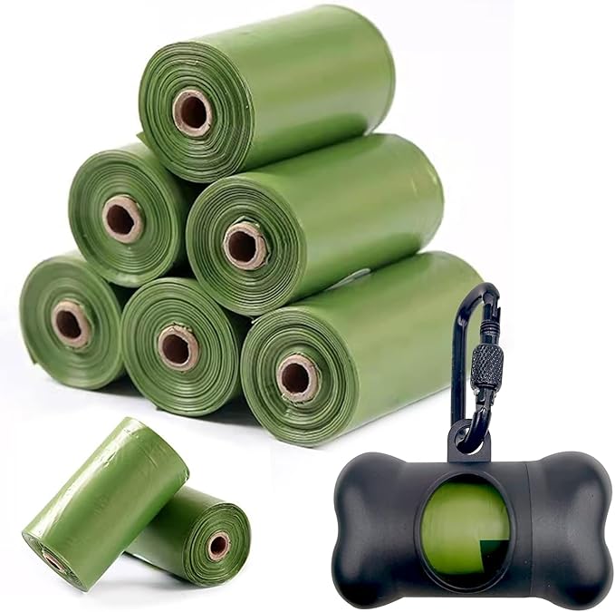 Bone Shaped Dog Poop Bag Dispenser with Leakproof Bags, 135 Count, Black
