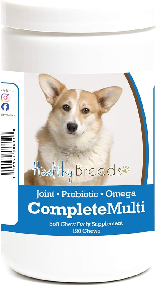 Healthy Breeds Cardigan Welsh Corgi All in One Multivitamin Soft Chew 120 Count