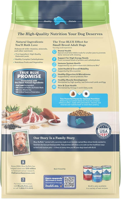 Blue Buffalo Life Protection Formula Natural Adult Small Breed Dry Dog Food, Lamb and Brown Rice 5-lb Trial Size Bag