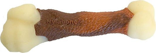 Nylabone Power Chew Femur Bone Rawhide Alternative Nylon Chew Toy for Dogs, Dog Toys for Aggressive Chewers, Beef, Medium/Wolf (1 Count)