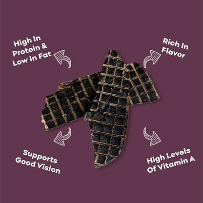 Skona Single-Ingredient Beef Liver Jerky (4oz) | Dogs & Cats | Vitamins A, B12, Protein Boost | Shiny Coat, Energy, Digestion | USA Made
