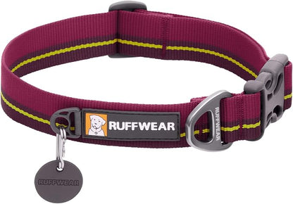 Ruffwear, Flat Out Dog Collar (Formerly Hoopie), Webbing Collar for Walking and Everyday Use, Wildflower Horizon, 14"-20"