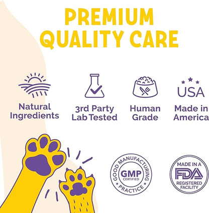 LuckyTail Wild Alaskan Salmon Oil for Dogs Skin and Coat Chew - Biotin, Flaxseed Oil, Coconut Oil for Dogs - Omega 3, 6, 9 for Dogs - Zinc Supplements for Dogs - 180 Soft Chews