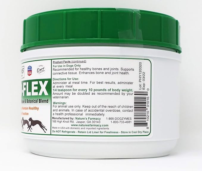 Dogzymes Phyto Flex - Glucosamine, Chondroitin, MSM and Hyaluronic Acid… (1 pound)