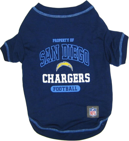 Pets First PET SHIRT for Dogs & Cats - NFL LOS ANGELES CHARGERS Dog T-Shirt, Small. - Cutest Pet Tee Shirt for the real sporty pup