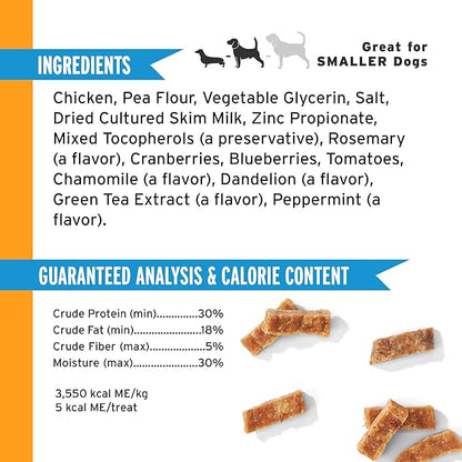 Pet Botanics 12 oz. Pouch Training Rewards Jerky Bites, Chicken Recipe, with 225 Treats Per Bag, The Choice of Top Trainers