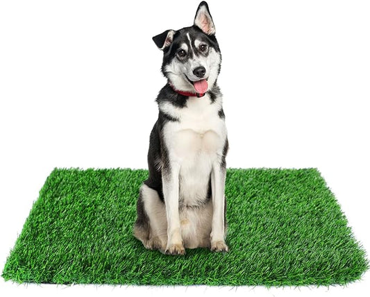 34" x 23" Fake Grass Pee Pad for Dogs Artificial Grass Puppy Potty Training Turf Pets Mat - Indoor Outdoor Use