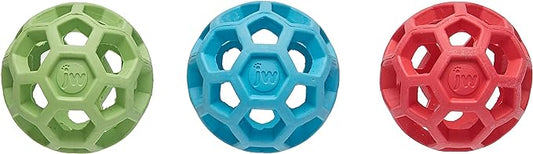 JW Pet Company Mini Hol-ee Roller Dog Toy, Colors Vary - Pack of 3, Small
