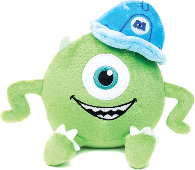 Buckle-Down Disney Dog Toy, Monsters Inc Mike Full Body Sitting Pose Pet Toy, Plush