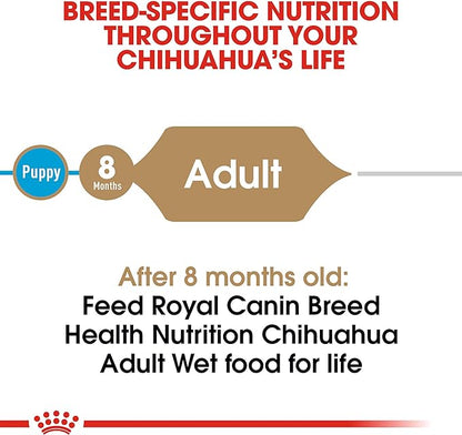 Royal Canin Breed Health Nutrition Chihuahua Adult Loaf in Sauce Wet Dog Food, 3 oz can (24-count)
