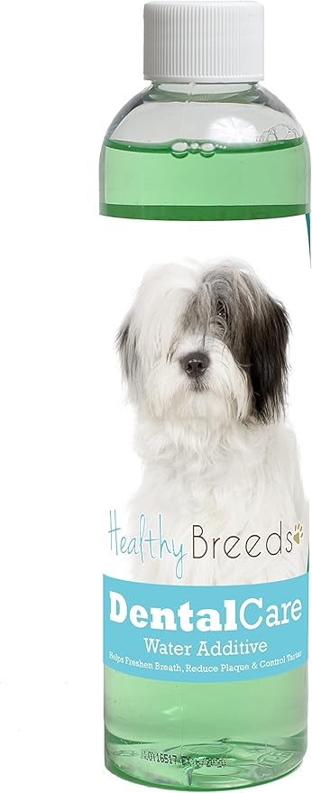 Healthy Breeds Dog Dental Care Water Additive for Old English Sheepdog - Helps Freshen Breath, Reduce Plaque & Control Tartar - Mint Flavor - 8 oz