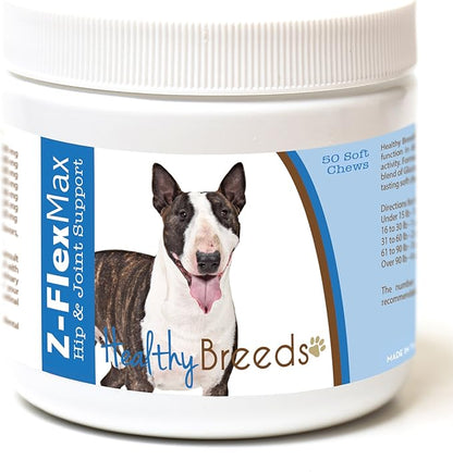 Healthy Breeds Miniature Bull Terrier Z-Flex Max Hip and Joint Soft Chews 50 Count