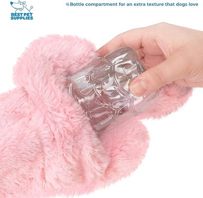 Best Pet Supplies Stuffing Free Squeaky Dog Toys for Small Dogs, Medium Dogs, and Large Dogs, Durable, Best Dog Chew Toy for Teething Puppy, Indoor Play, Holds Plastic Bottle - Hare, Pig, Medium