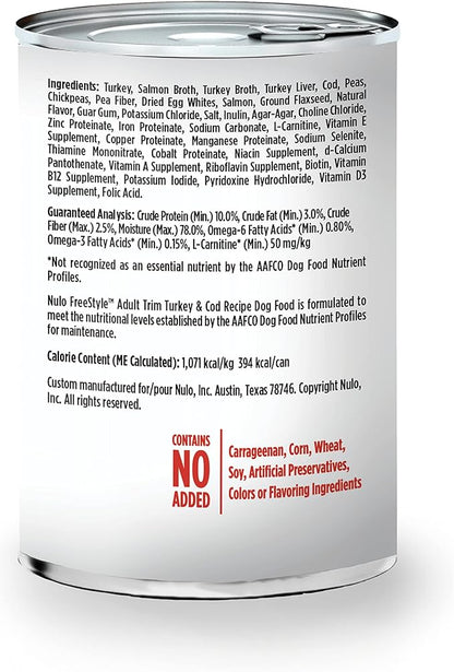 Nulo Freestyle All Breed Adult Wet Canned Dog Food, Premium All Natural Grain-Free, High Animal-Based Protein 13 Ounce (Pack of 12)