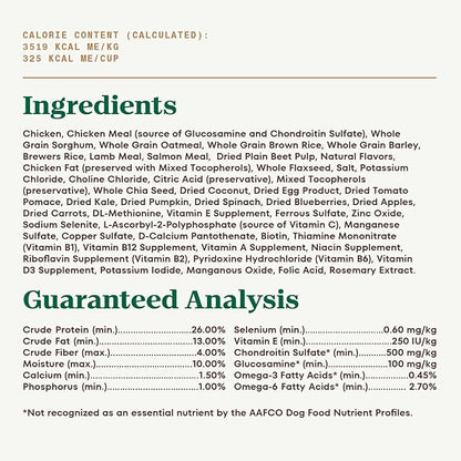 Nutro Ultra Senior Dry Dog Food with a Trio of Proteins from Chicken, Lamb and Salmon, 24 lb. Bag