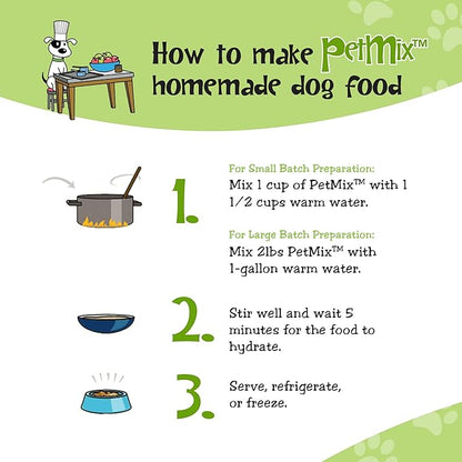 PetMix Vegetarian Dog Food for Allergies - Dehydrated, Grain Free, Raw, Homemade Dog Food (Super Greens, 2 lbs)