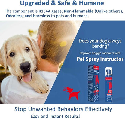 Gutes Leben Dog Instructor Spray, 70ml Spray Corrector Dog Trainer, Safe Humane & Effective Stop Barking, Jumping Up, Food Stealing, Dog Fights & Attacks, Help Stop Unnecessary Dog Behaviour (4 Pack)