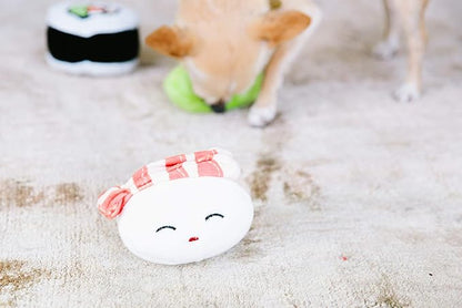 Pearhead Sushi Plush Toys, Durable Squeaky Dog Toy Set, Soft Chew Toys, Pet Owner Must Have Dog Accessory, Set of 3